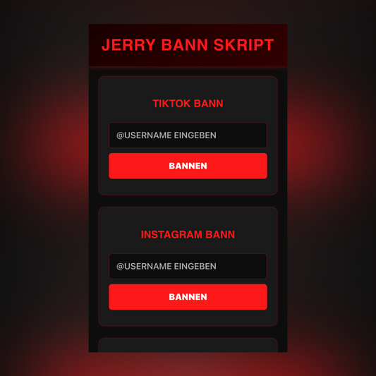 Jerry Social Media Bann-Skript